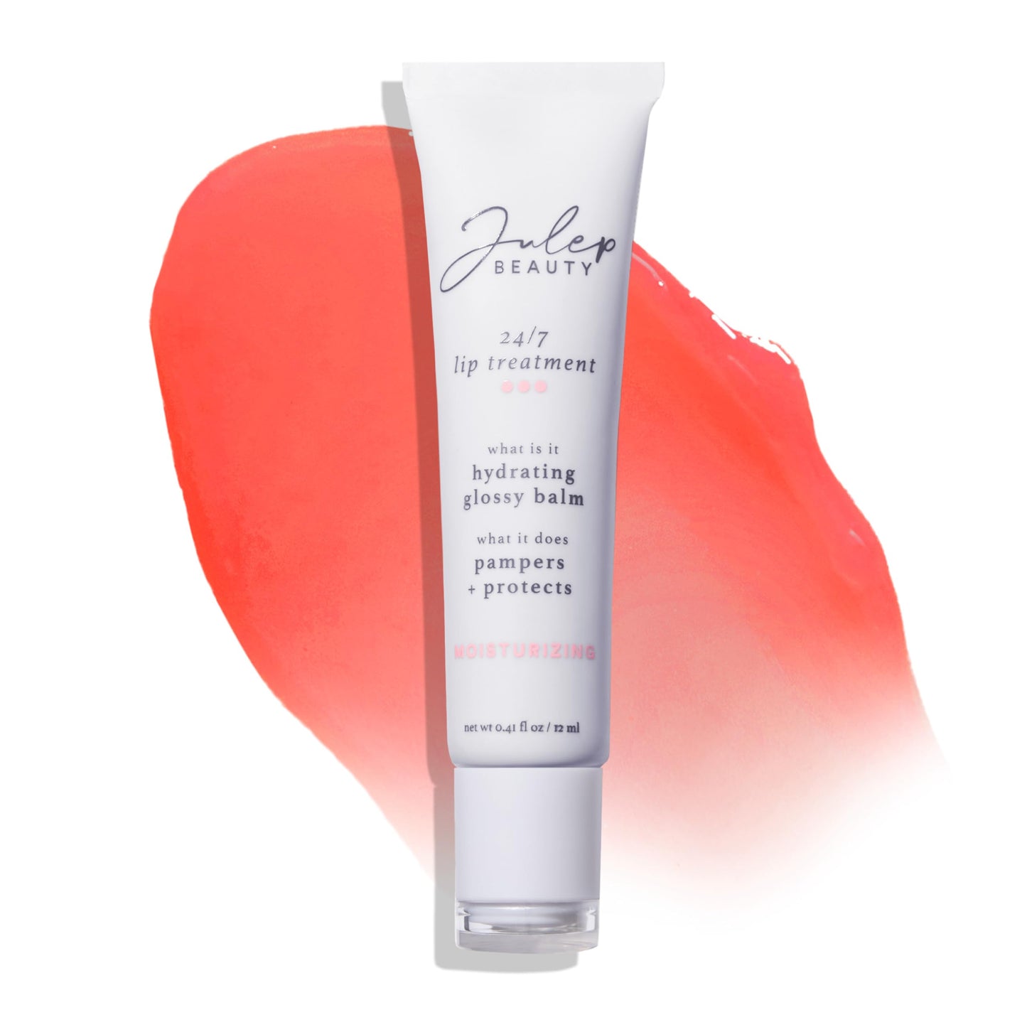 Julep 24/7 Lip Treatment – Hydrating & Glossy Lip Balm and Lip Sleeping Mask with Shea Butter – Moisturize, Protect & Soothe – Vegan & Cruelty-Free - Sheer Pink